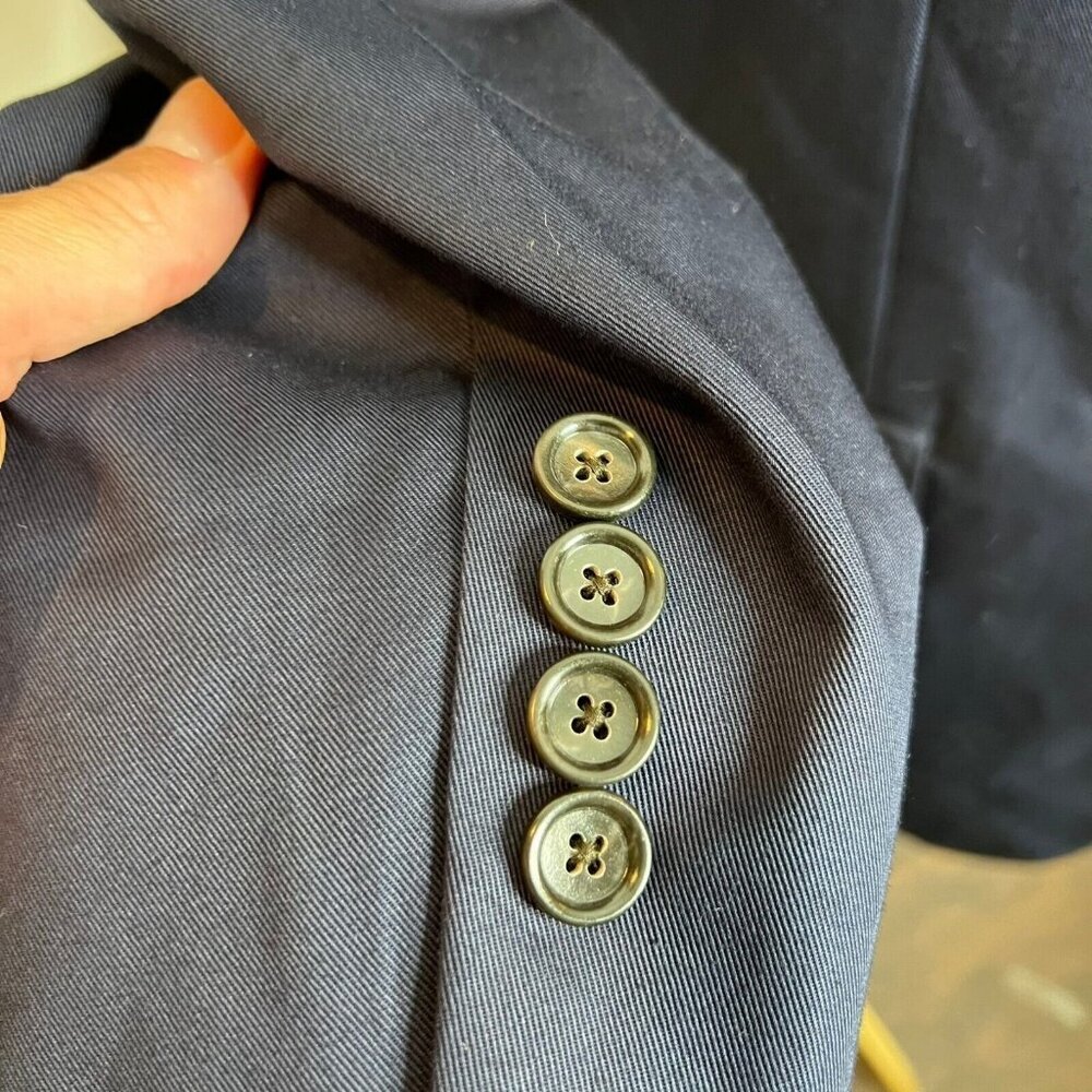 J.Crew $298 Crosby Classic Fit Suit Jacket Italian Chino Navy 34S BQ427 - Picture 5 of 14